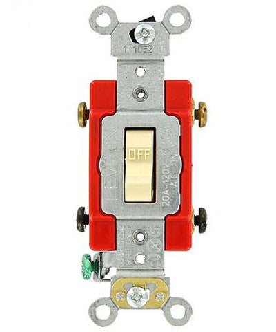 APAG SILENCIOSO 2 POLOS 20A-120 / 277V AC MARFIL - 01222-02I