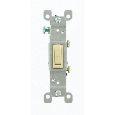 APAGADOR DE PALANCA CON CONEXION A TIERRA 15A 120V MARFIL - 01451-02I