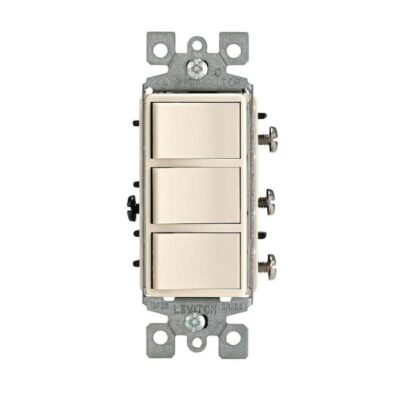 APAG DECORA TRIPLE 15A 120V ALMENDRA CLARO - 01755-00T