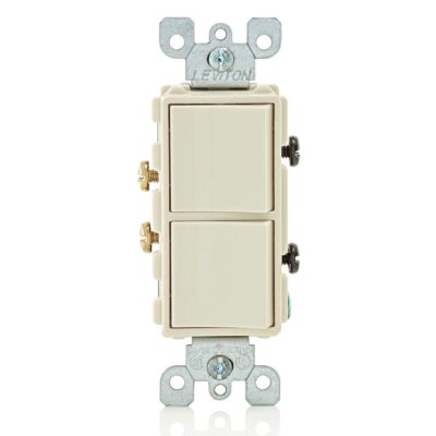 APAG DECORA DUPLEX BALANCIN 15A 120/277V ALMENDRA CLARO - 05634-00T