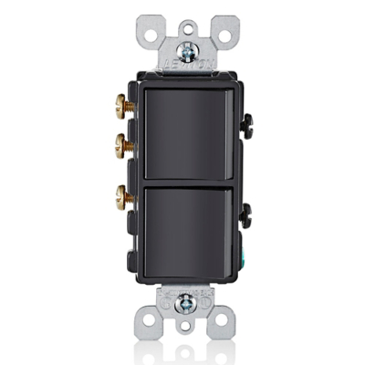 APAG SEN Y DE 3V DECORA 15A 120/277V NEGRO - 05641-00E