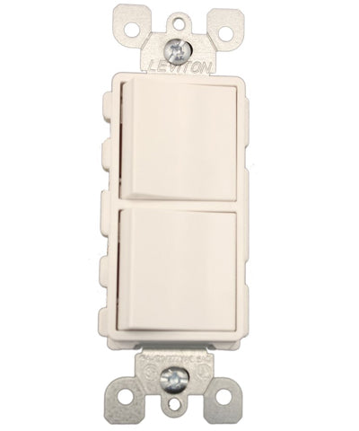 APAGADOR DUPX 3V 15A BALANCIN 120/277V DECORA NEG. - 05643-00E