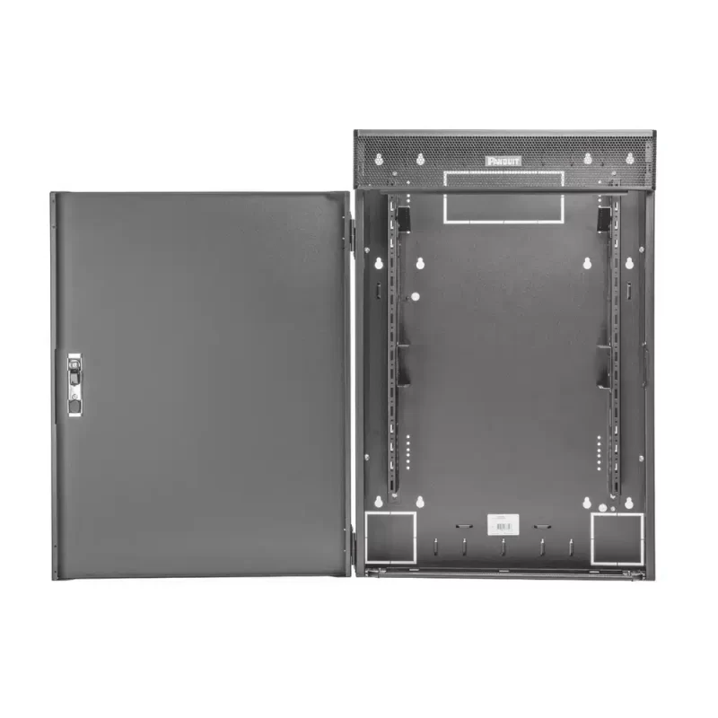 Gabinete de Montaje en Pared TrueEdge™, Con 3 UR para Equipo Activo y 3 UR para Paneles de Parcheo, Fabricado en Acero, Color Negro  WME3BL - Image 2