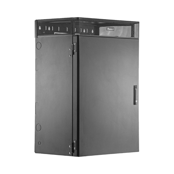 Gabinete de Montaje en Pared TrueEdge™, Con 9 UR para Equipo Activo y 9 UR para Paneles de Parcheo, Fabricado en Acero, Color Negro  WME9BL - Image 2