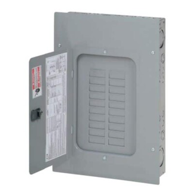 Centro de carga de terminal principal Eaton BR, sin terminales de paso, incluye tornillo de sujeción BREQS125, terminal principal, 125 A, 3BR1224L125