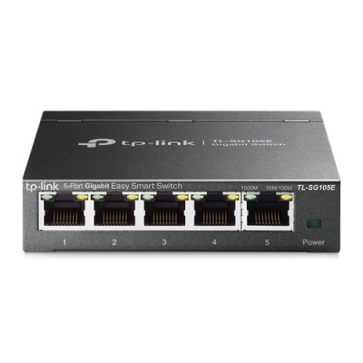 TL-SG105E, Switch Inteligente 5 x GigaEth, gabinete metálico