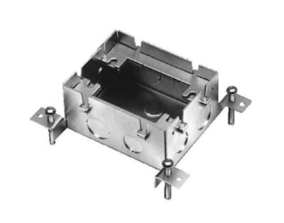 CAJA METALICA DE PISO AJUSTA BLE DE UNA CAVIDAD WIREMOLD - 880M1