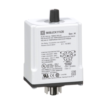 TIMER RELAY 240VAC 10A TYPE JC  9050JCK11V20