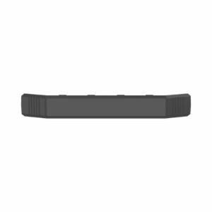 Unión Recta Para Canaleta de Piso AFR4BCBL6, Material PVC Rígido, Color Negro   AFR4CCBL
