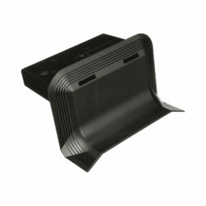 Accesorio de Conexión a Pared, Para Uso con Canaleta de Piso AFR4BCBL6, Material PVC Rígido, Color Negro   AFR4WTRBL