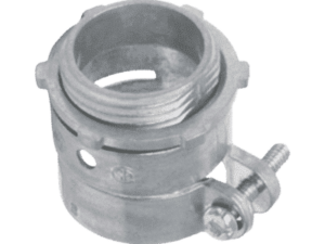 Conector recto para tubo flexible de 2 1/2" (63 mm).
