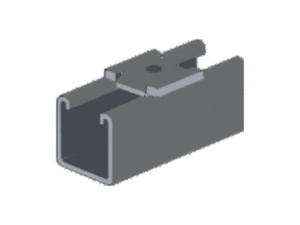 Tope Unicanal Muesca para Tornillo de  3/8" ( 9.5 mm ).