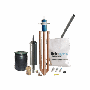Kit Pararrayo PDC Flash Captor, Avance de Cebado:15 µs. Diámetro de Protección Máx: 70 m. Incluye Electrodo y Accesorios p/Torre.   AT-5315-KIT