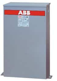 Banco de capacitor 5 kvar, número de serie C484G05-3 marca ABB. El capacitor ABB tiene un aislante tipo seco y por lo tanto no tiene riesgo de fugas.