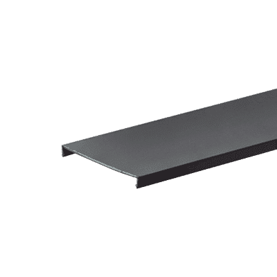 Tapa para Canaleta Ranurada Tipo G, de 82.6 mm de Ancho, 1828.8 mm de Largo, Color Negro C3BL6