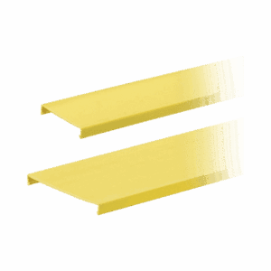 Tapa para Canaleta Ranurada, de 4 in de Ancho, 1828.8 mm de Largo, Color Amarillo  C4YL6