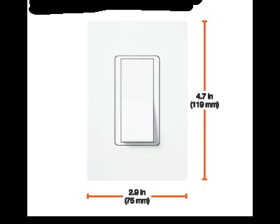 APAGADOR SENCILLO 15A         LÍNEA CLARO ACCESORIO BLANCO - CA-1PS-WH-S