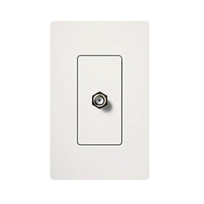 Adaptador de cable coaxial, de pared para cable de TV - CA-CJ-WH