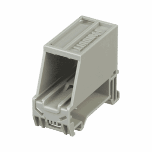 Adaptador de 1 Puerto, Para Conectores Tipo Mini-Com, Montaje en Riel Din Estándar de 35mm, Color Gris Internacional  CADIN1IG