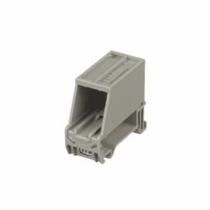 Adaptador de 1 Puerto, Para Conectores Tipo Mini-Com, Blindado, Montaje en Riel Din Estándar de 35mm, Color Gris Internacional  CADIN1IG-S