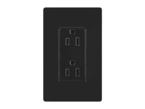 Tomacorriente, receptaculo convencional 120V, 15A, color negro.: CAR15BLS
