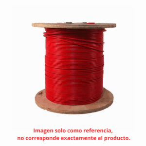 CARRETE 1,000 M., CABLE ROJO THW, CALIBRE 10, 99.9% COBRE. KOBREX  :CTHW-10CR