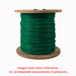 CARRETE 1,000 M., CABLE VERDE THW, CALIBRE 10, 99.9% COBRE. KOBREX  :CTHW-10CV