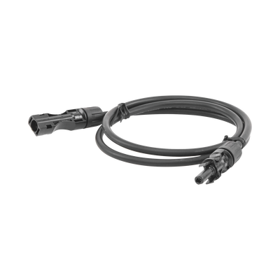 Cable Fotovoltaico 1 m, Negro, Calibre 10 AWG con Terminales MC4 en Ambos Extremos CBLMC41MBLK