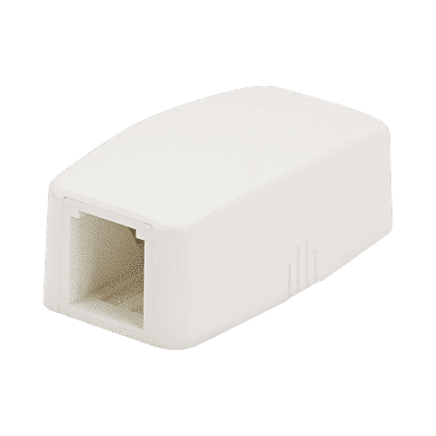 Caja de Montaje en Superficie, Para 1 Módulo Mini-Com, Color Blanco Mate  CBXQ1IW-A