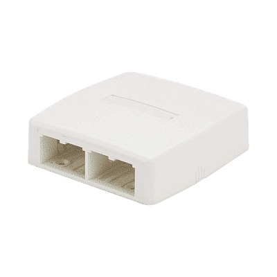 Caja de Montaje en Superficie, Para 4 Módulos Mini-Com, Color Blanco  CBXQ4WH-A