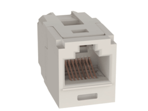 Módulo Acoplador RJ45 a RJ45, Mini-Com, Categoría 6, Color Blanco Mate  CC688IW