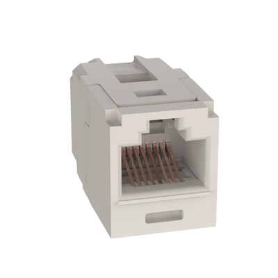 Módulo Acoplador RJ45 a RJ45, Mini-Com, Categoría 6, Color Blanco Mate CC688IW