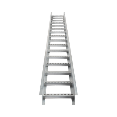 Escalera de Aluminio Portacables / Perfil Z / Peralte 3 1/4" /Paso 9" / Ancho 9" / 3.66 metros / Capacidad Máx. 205 Cables / Incluye Cople Union y Tornillería CH-E89PX9AK