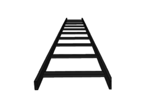 Escalera tubular, tramo recto epoxica de 1.5" de Peralte  x 4" de Ancho, tramo de 3 m, ideal para Centros de Datos  CH-ET1X4EP