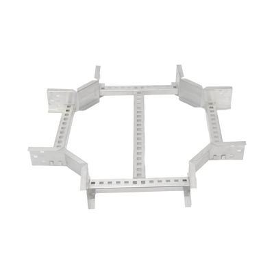 Derivación "X" Horizontal de Aluminio Perfil Z / Peralte 3 1/4" / Ancho 9"/ Radio 8" / Incluye Tornillería  CHXE8R8X9AK