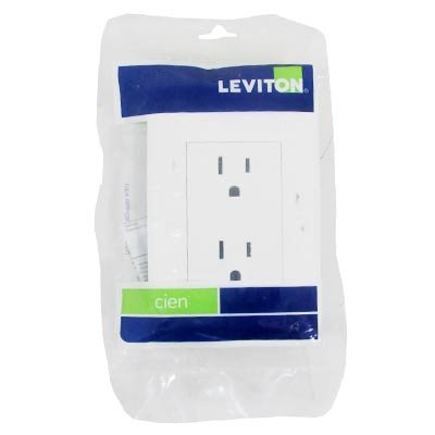 TOMA DUPLEX C/TIERRA 15A (125-250)V~ C/PLACA BLANCO - CI0-TCT2P-BLA