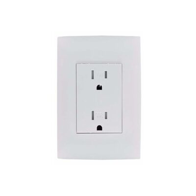 TAMPER RESISTANT RECEPT DUP   C/TIERRA 15A-125/250V C/PLA BC - CI0-TRDPT-BLA