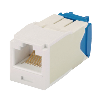 Conector Jack RJ45 Estilo TG, Mini-Com, Categoría 6A, de 8 posiciones y 8 cables, Color Blanco CJ6X88TGWH