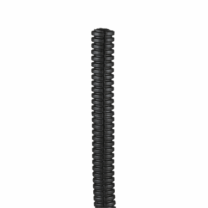 Tubo Corrugado Abierto para Protección de Cables, .25in (6.4 mm) de Diámetro, 30.5 m de Largo, Color Negro  CLT25F-C20