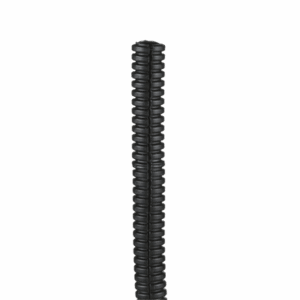 Tubo Corrugado Abierto para Protección de Cables, .38in (9.7 mm) de Diámetro, 30.5 m de Largo, Color Negro  CLT38F-C20