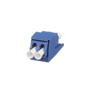 Módulo Acoplador LC Duplex, para Fibra Óptica Monomodo OS1/OS2, Tipo Mini-Com, Color Azul CMDSLCZBU