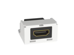 Módulo Acoplador HDMI 2.0, Hembra a Hembra Tipo-A, Categoría 2, Mini-Com, Color Blanco Ártico  CMHDMIAW
