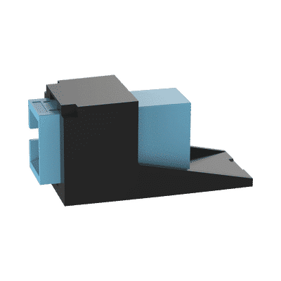 Módulo Acoplador SC Simplex, para Fibra Óptica Multimodo OM3/OM4, Tipo Mini-Com, Color Aqua CMSAQSCZBL