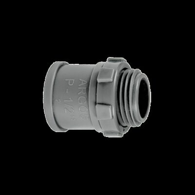 CONECTOR PVC PESADO 38mm 1 1/2GRIS - CNPP738