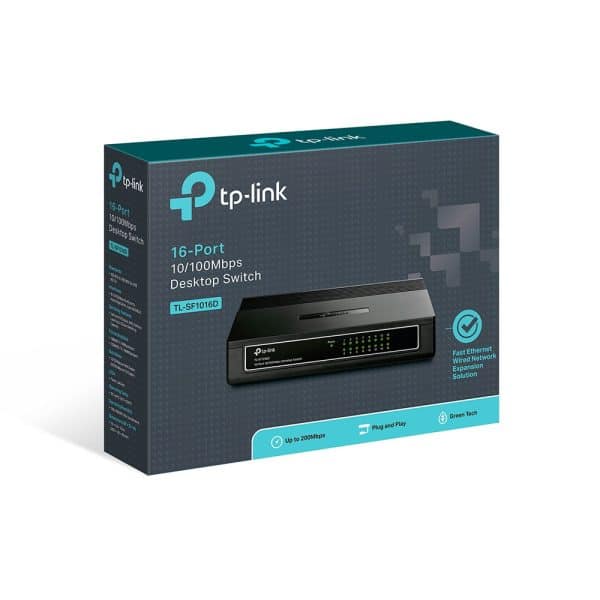 Switch TP-Link TL-SF1016D, 16 Puertos 10/100Mbps, 3.2Gbit/s, 1000 Entradas | Humberto Chacon