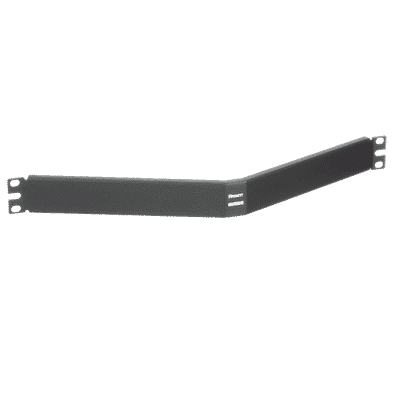 Tapa Ciega Para Rack Estándar de 19in, Angulado, de Acero, 1UR, Color Negro  CPAF1BLY
