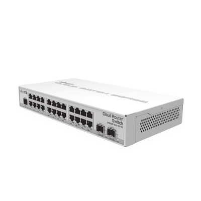 CRS326-24G-2S+IN, Switch/Ruteador 24 x GEth, 2 x SFP+ 10G
