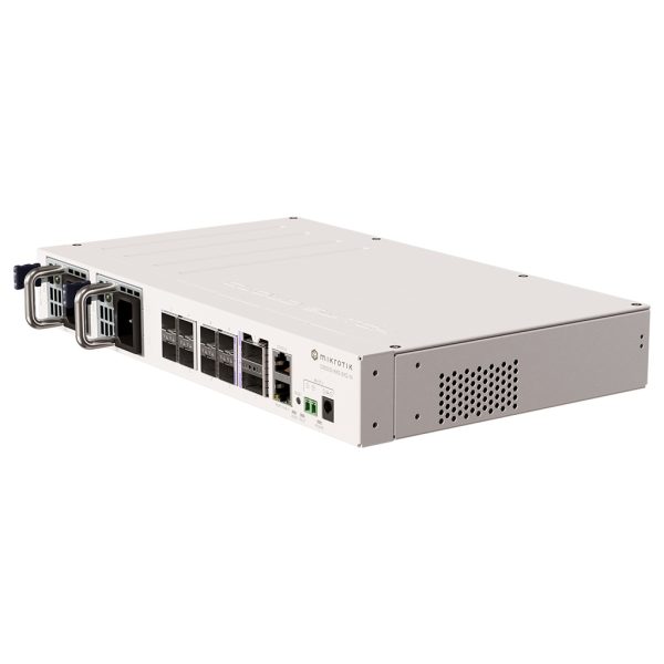 CRS510-8XS-2XQ-IN, Switch CPU 650MHz, 128MB RAM, 1 Eth 10/100, 8 SFP28 25G, 2 QSFP28 100G, CA/CD y 802.3bt PoE-in, RouterOS | Humberto Chacon