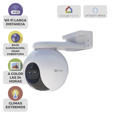 PT IP 2 Megapíxel / Wi-Fi / Detección Humana / Lente Dual / Visión Nocturna en Color / Cobertura Visual 360° / Notificación Push / Ranura para Memoria 512 GB CSC8PF