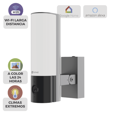 Cámara IP 4 Megapíxel / Wi-Fi / Lampara Integrada / Audio de dos vías / Imágen Nocturna a Color / Detección Humana / Audios Personalizables / Almacena en Memoria Interna / Uso Exterior con Protección  CSEL3